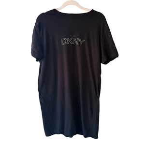 DKNY Black Pajama Top Dress Nightie Intimates Sleepwear Womens OS